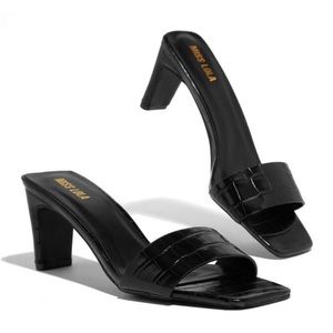 Brand new black baby heels